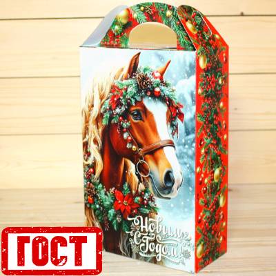Сладкий новогодний подарок по ГОСТу в картонной упаковке в Звёздном городке